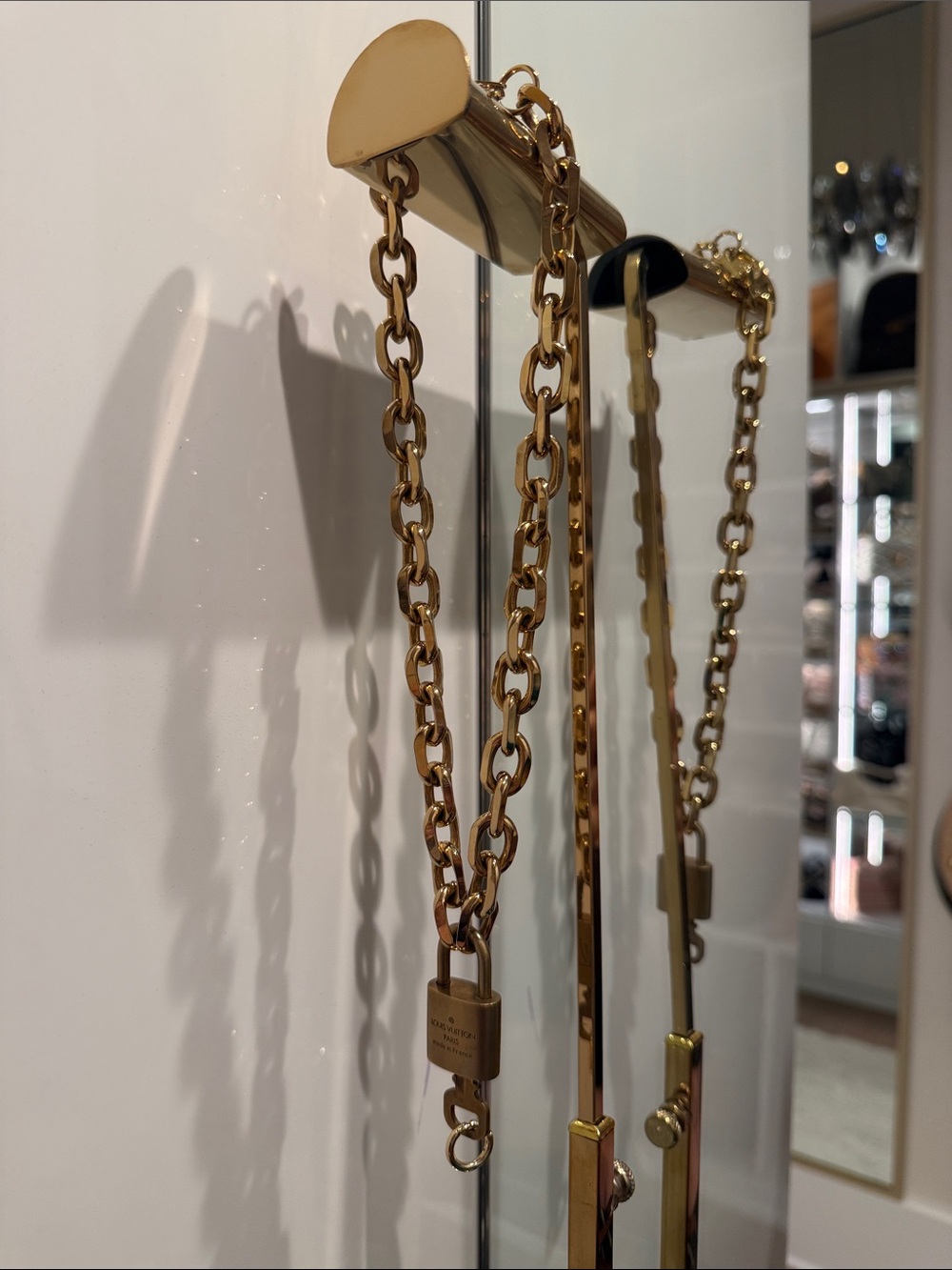 Louis Vuitton Vintage 18k Gold Plated Chain Necklace